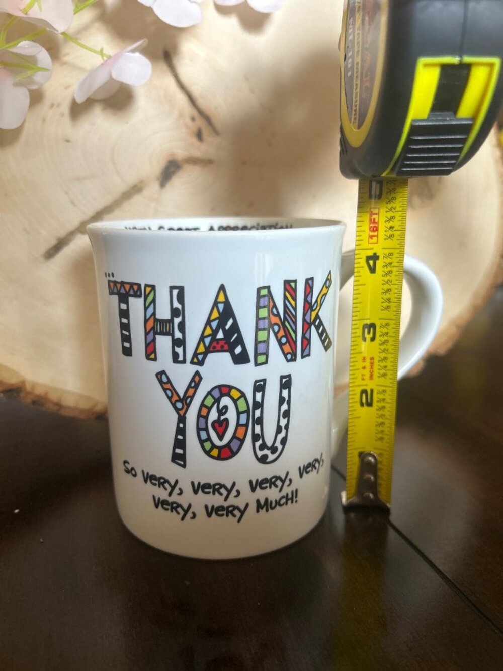 Our Name Is Mud Thank You Mug With Gratitude & Heart Design Dishwasher Safe - Picture 7 of 10
